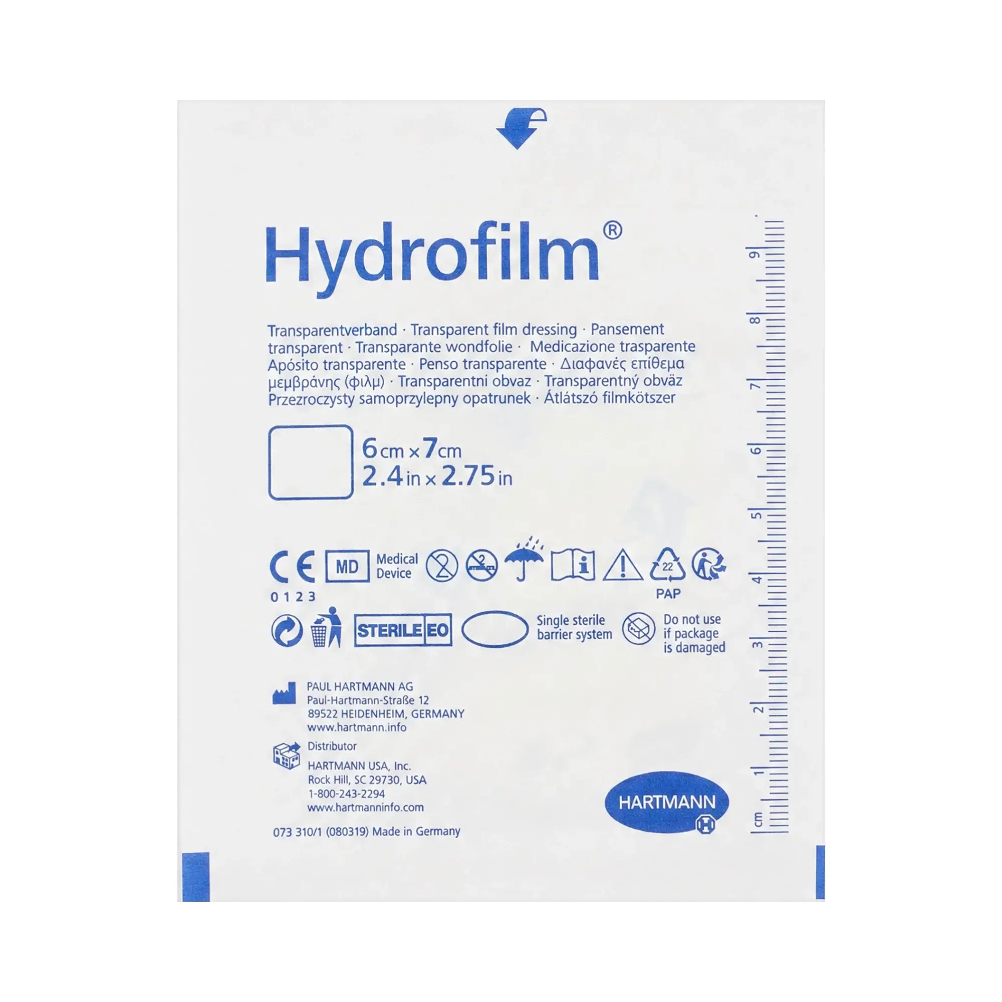 42503-Hartmann Hydrofilm 6x7cm 1pc
