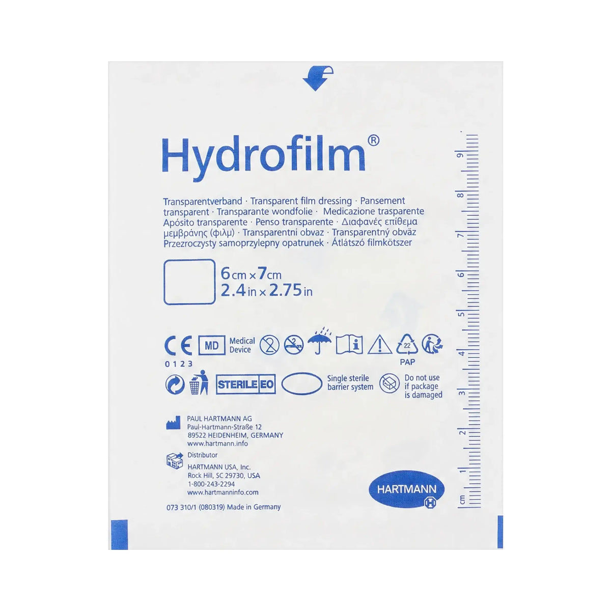42503-Hartmann Hydrofilm 6x7cm 1pc