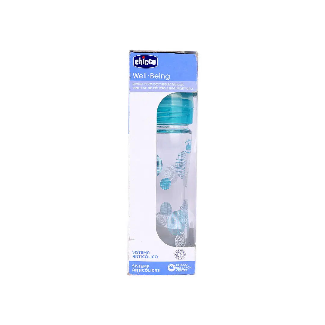 Chicco Well-Being Glass Slow (0m+) 240ml Boy +5