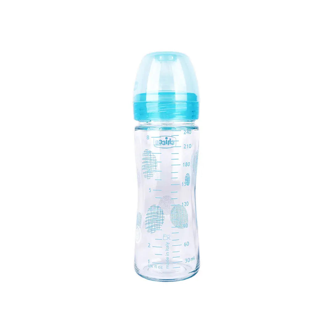 Chicco Well-Being Glass Slow (0m+) 240ml Boy