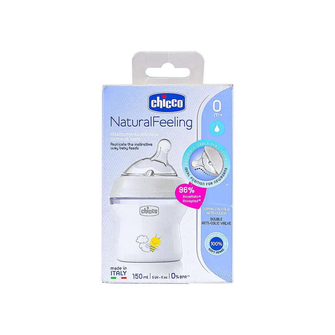 Chicco Natural Feeling Bottle Silver 150ml (0m+)