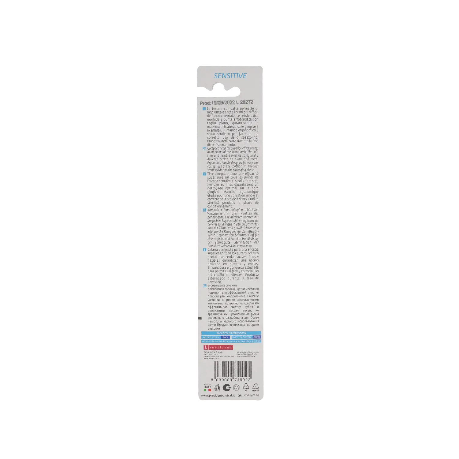 President Sensitive Extra-Soft Toothbrush