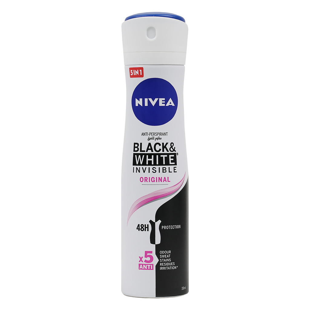 Nivea Invisible B&W 48h Anti-Perspirant Spray (W) 150ml