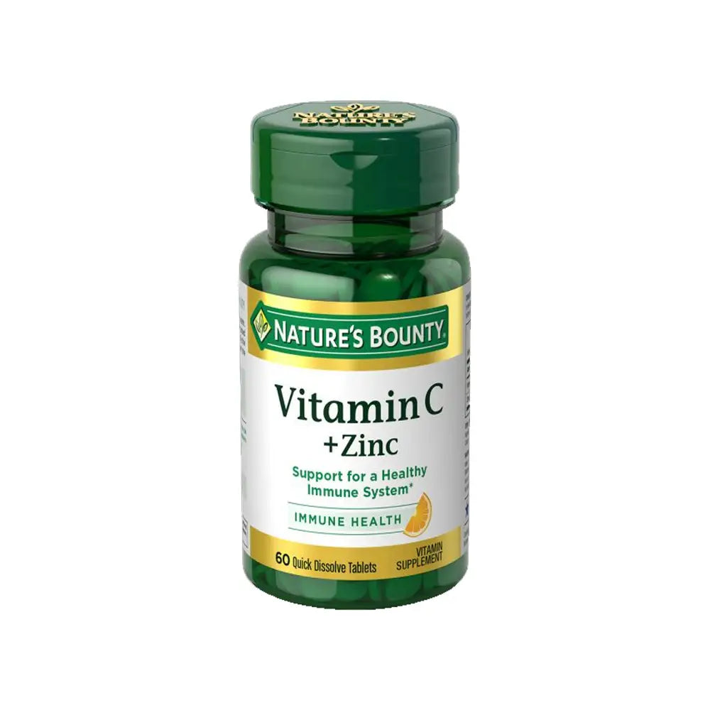Natures Bounty Vit C + Zinc 60Cap
