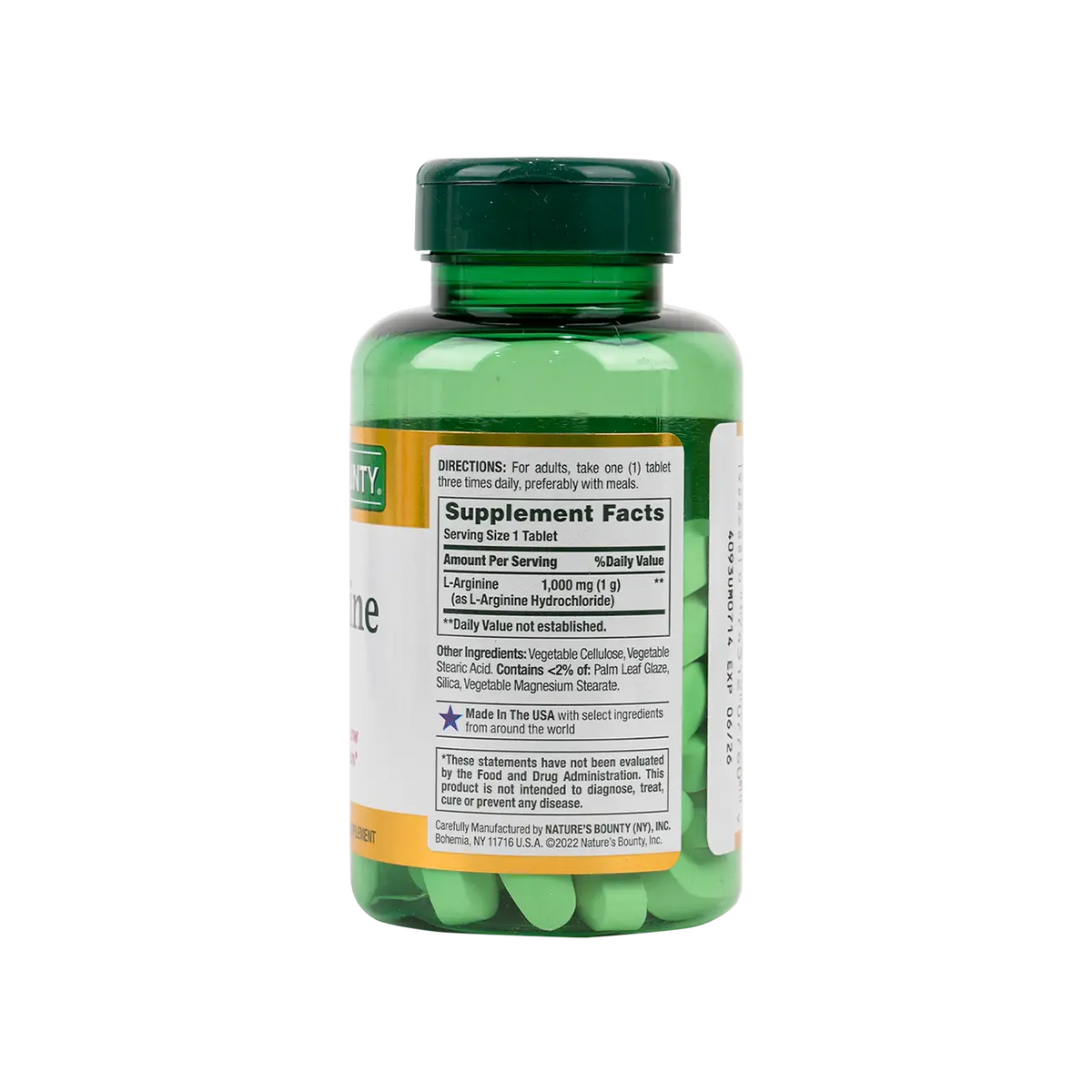 42737-Natures Bounty L-Arginine 1000mg 50tab +1