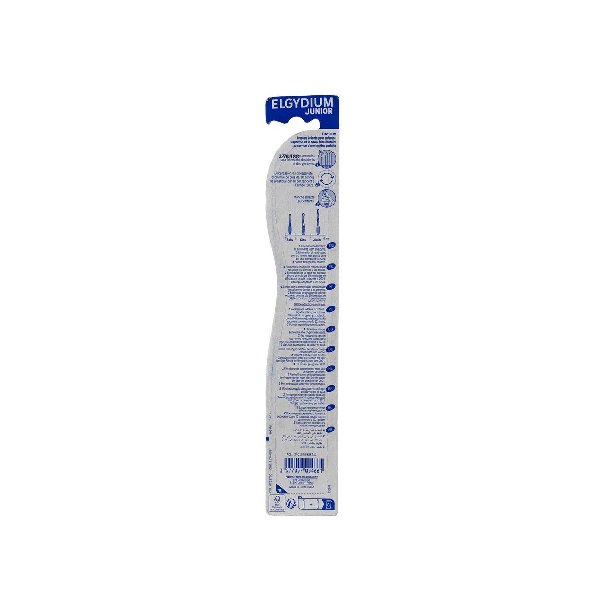 42756-Elgydium Junior Toothbrush 7-12 -Raccon +1