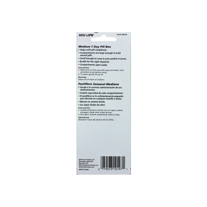 42847-Acu-Life Weekly Pill Reminder Medium-400197 +1