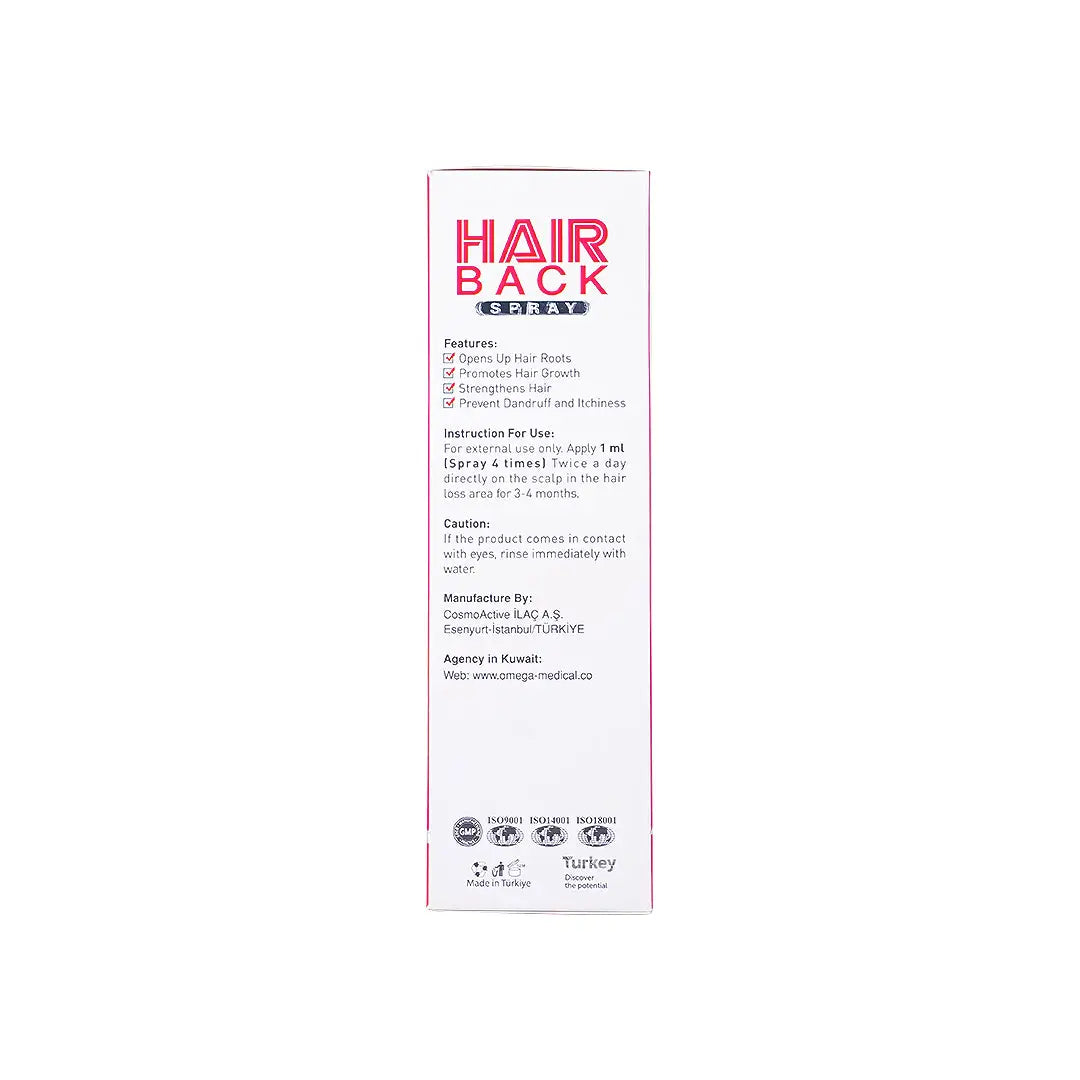 43009-Hair Back Men & Women Extra Strong 100ml +6