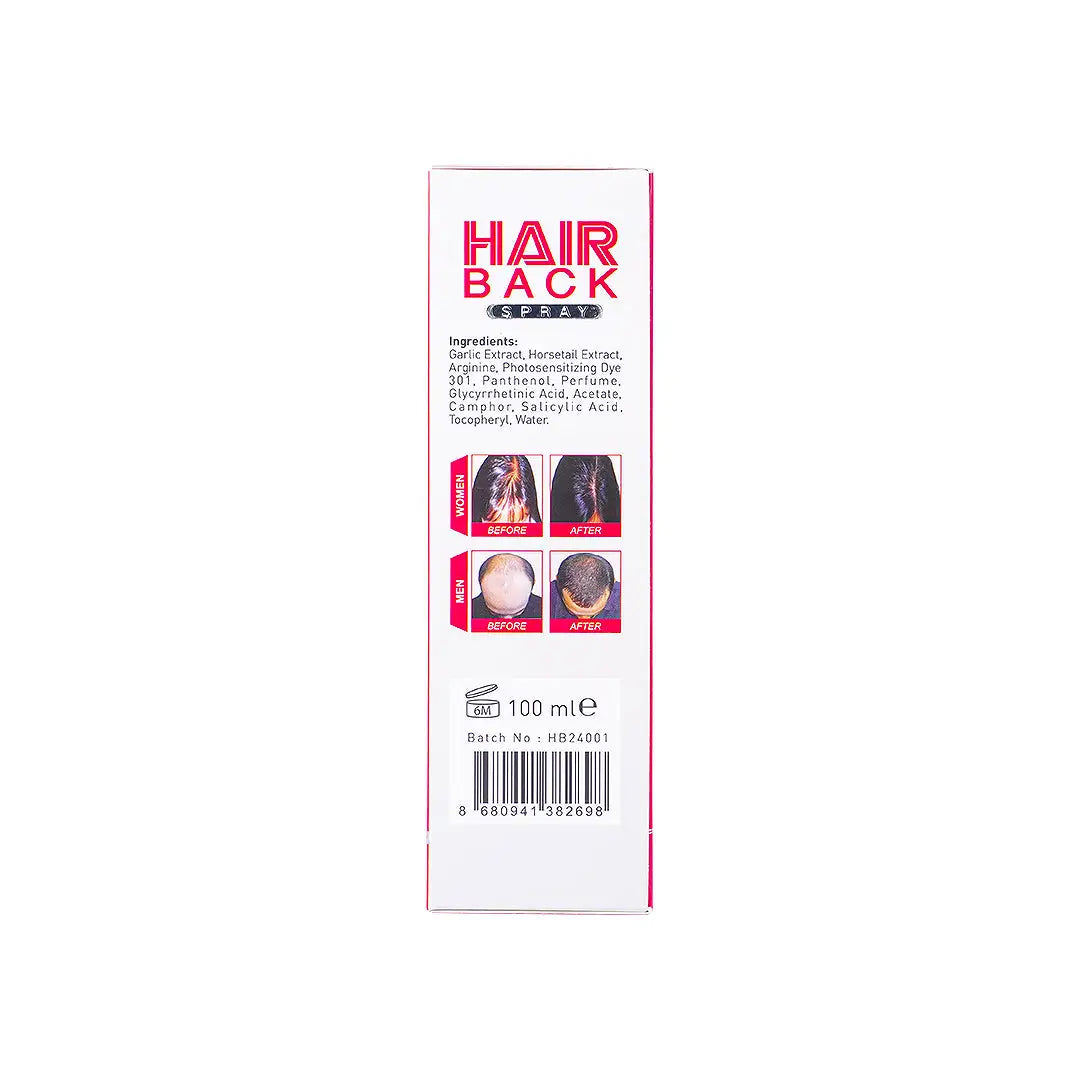 43009-Hair Back Men & Women Extra Strong 100ml +5