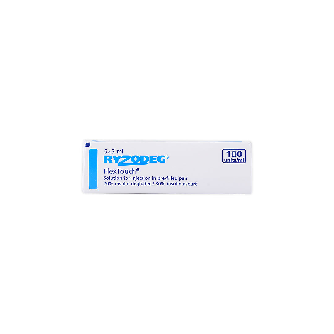 RYZODEG FLEXTOUCH 100IU/ML 5PEN 3ML
