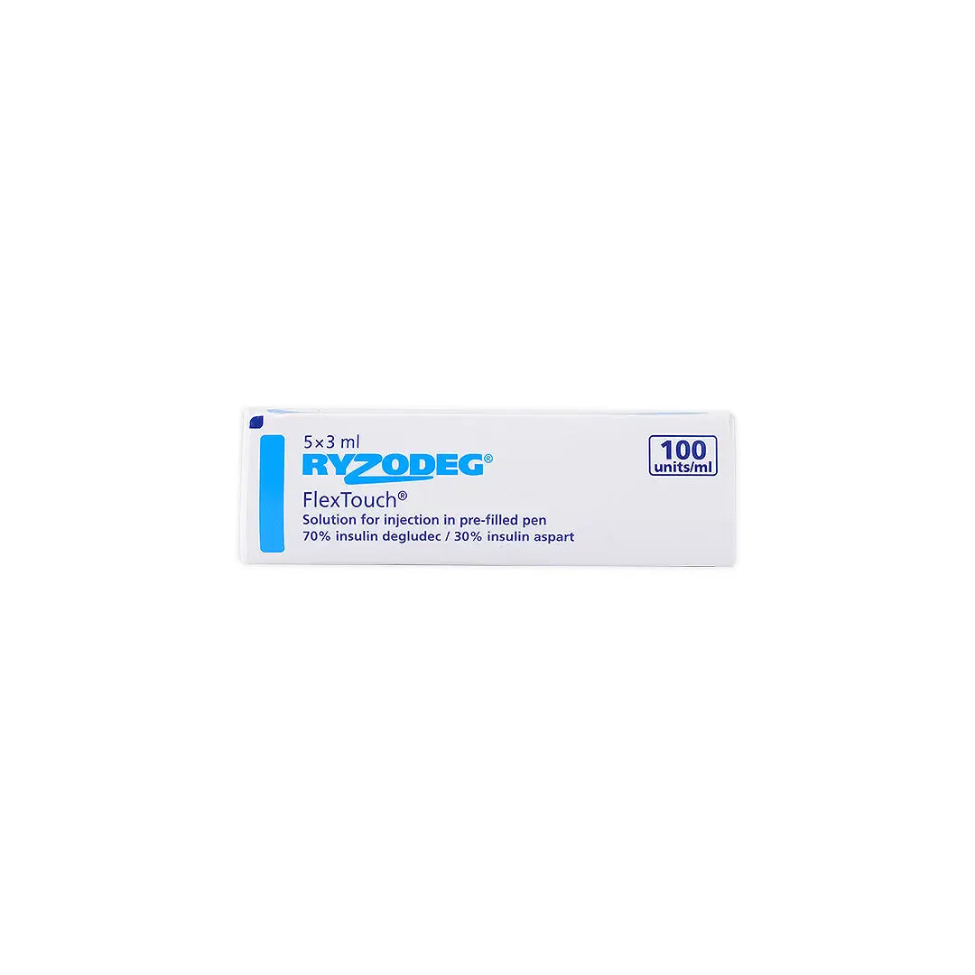 RYZODEG FLEXTOUCH 100IU/ML 5PEN 3ML