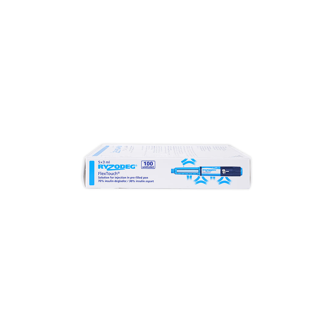 RYZODEG FLEXTOUCH 100IU/ML 5PEN 3ML
