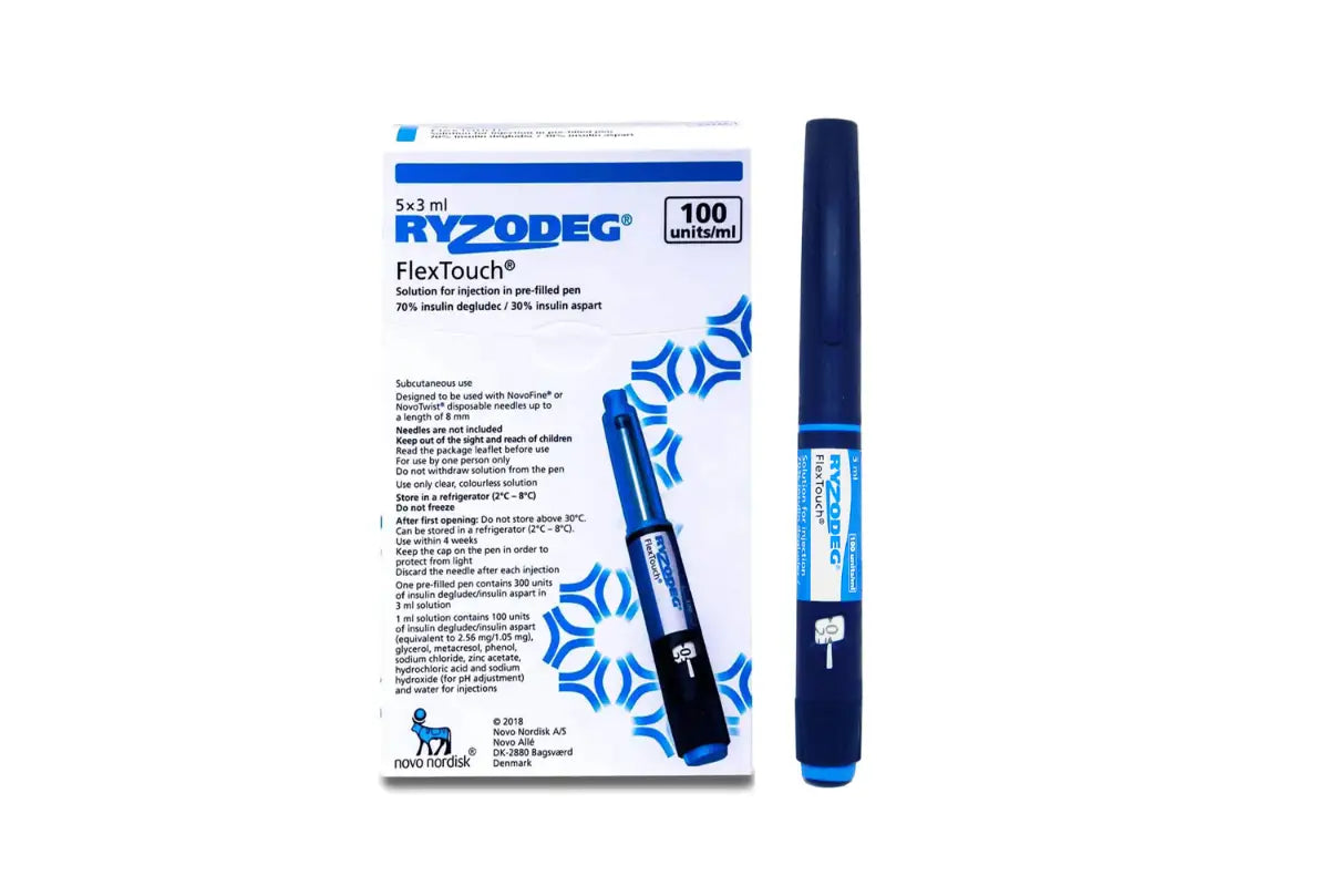 RYZODEG FLEXTOUCH 100IU/ML 5PEN 3ML
