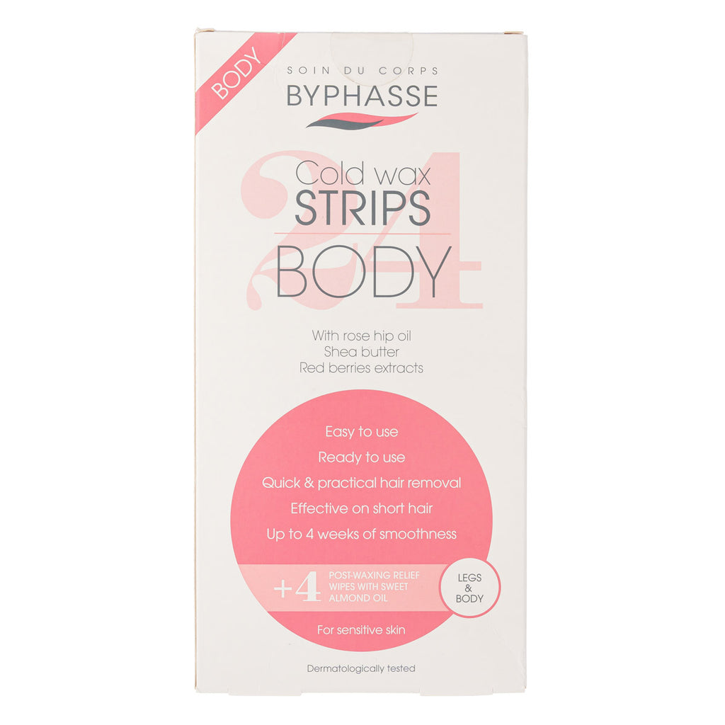 BYPHASSE COLD WAX LEGS & BODY 24STRIP 3472