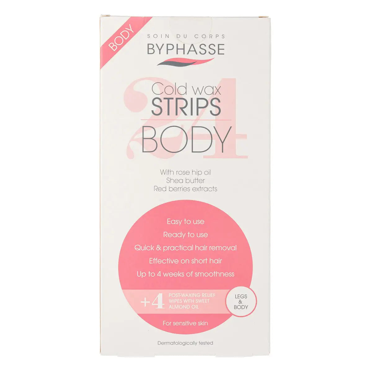 Byphasse Cold Wax Legs & Body 24Strip 3472
