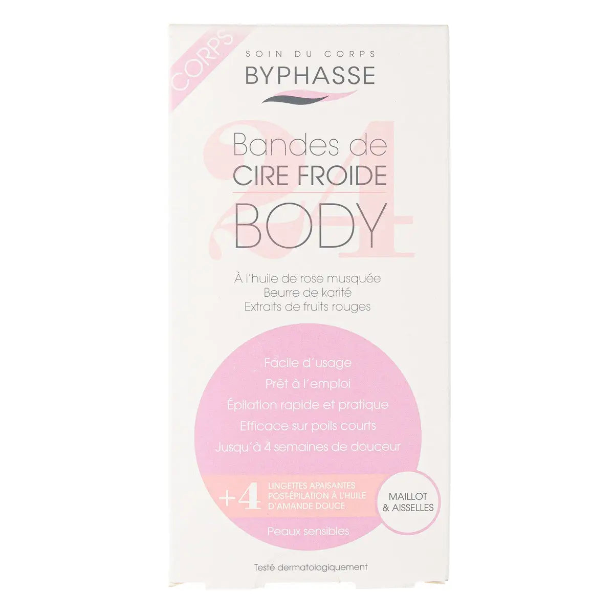 Byphasse Cold Wax Bikini & Underarm 24Strip 3465