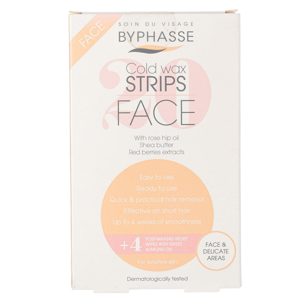 BYPHASSE COLD WAX FACE & DELICATE AREAS 20ST 3458