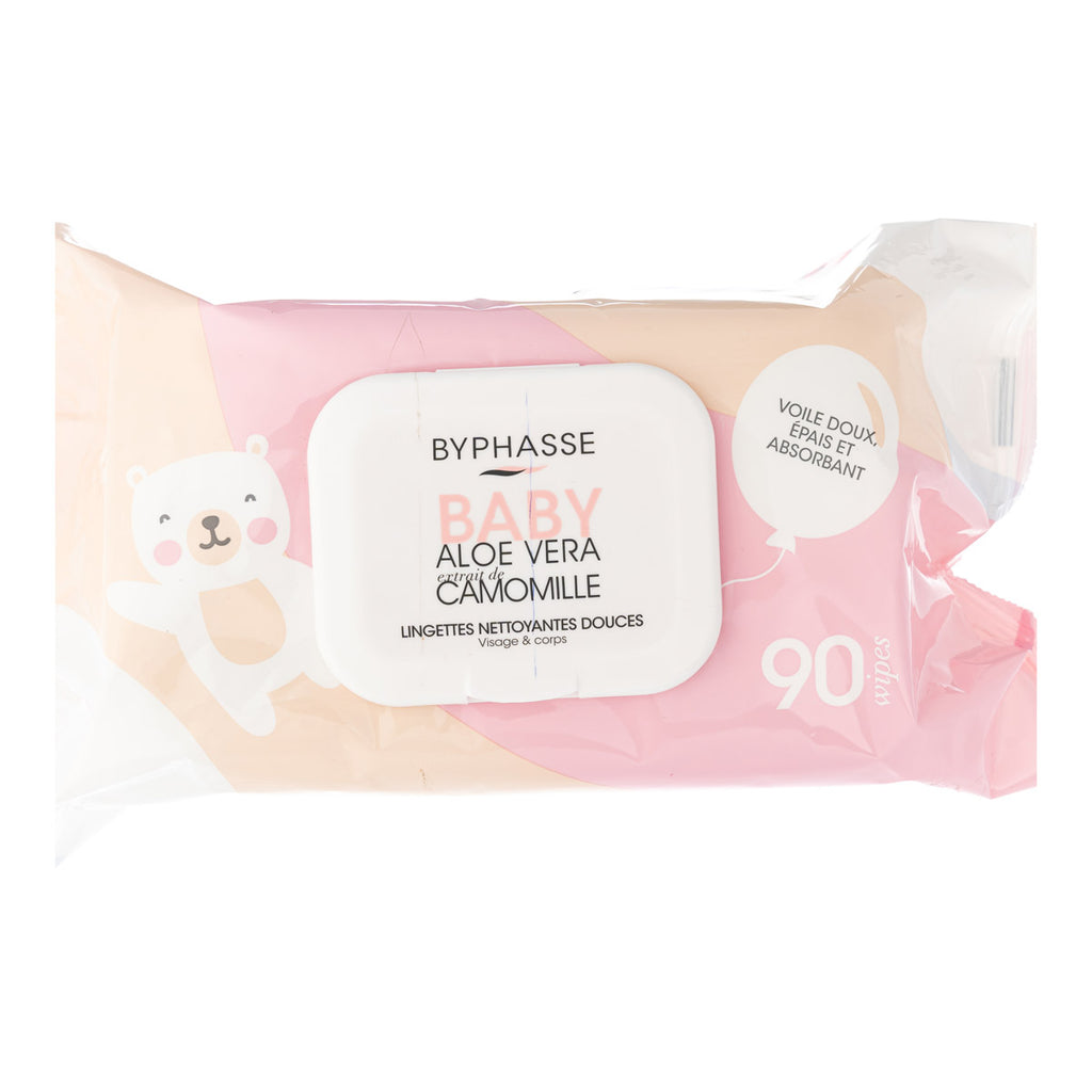 BYPHASSE BABY WIPES FACE & BODY 90PCS- 4134