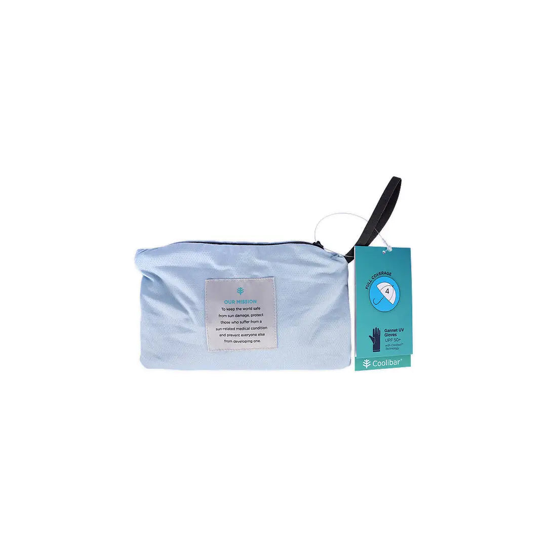 Coolibar UPF50+ Sun Blue Gloves-M