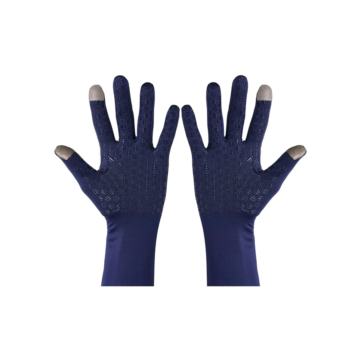 43230-Coolibar UPF50+ Sun Dark Blue Gloves-M