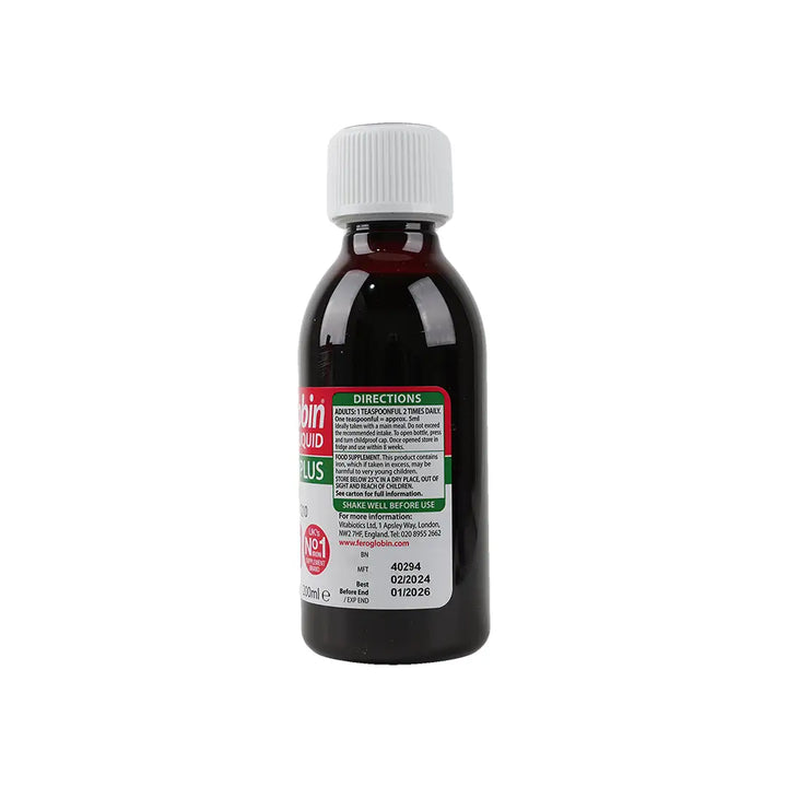 43305-Vitabiotics Feroglobin Liquid Plus Syrup 200Ml +3