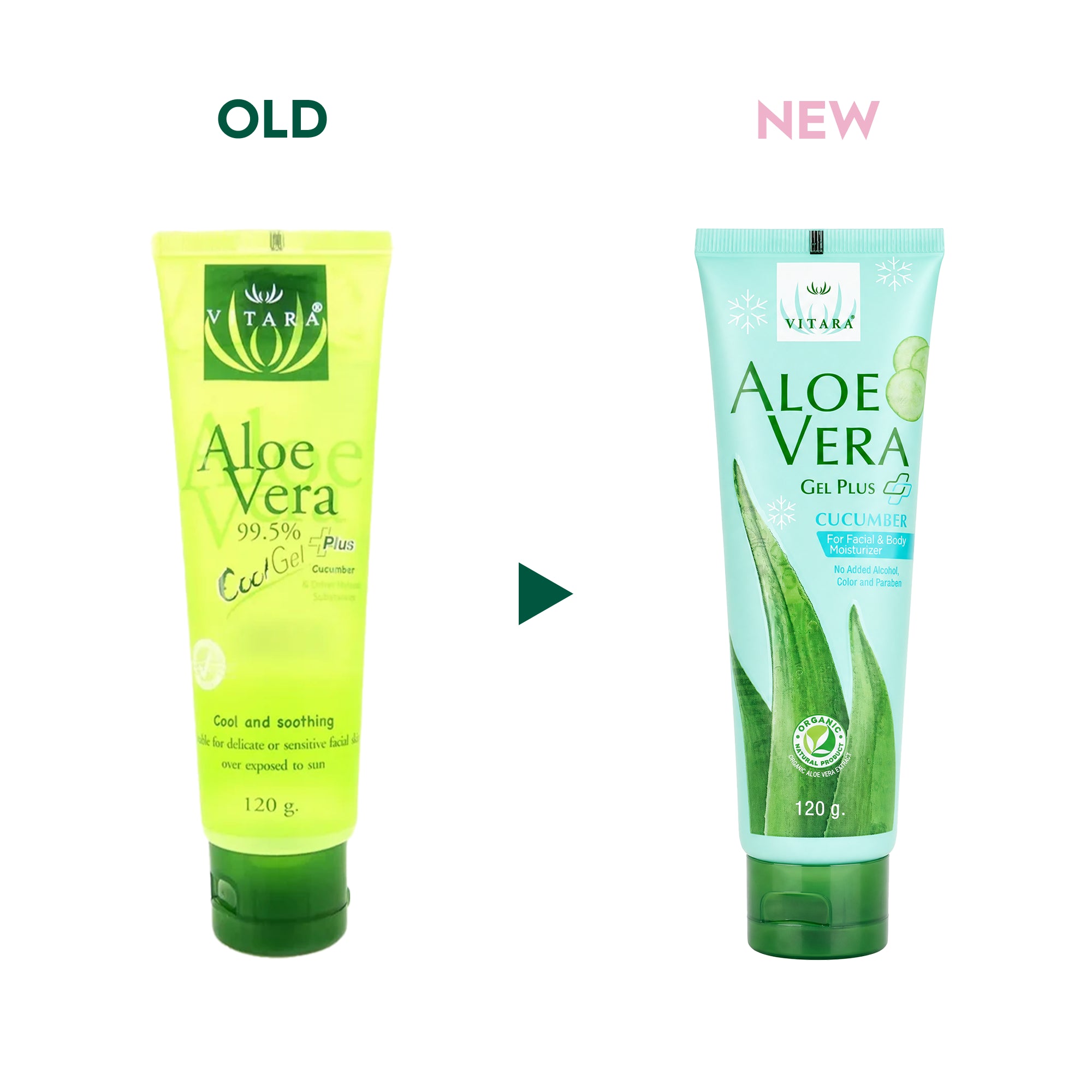43311-Vitara Aloe Vera Gel Plus Cucumber 120g