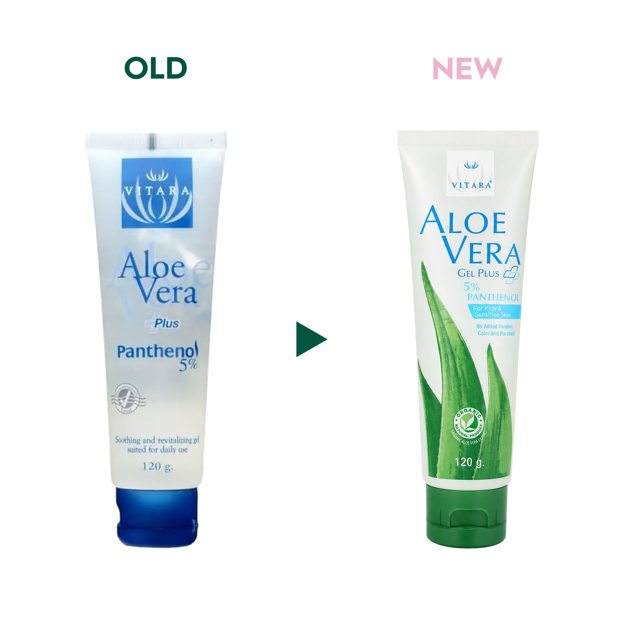 43312-Vitara Aloe Vera Gel Plus Panthenol 5% 120g