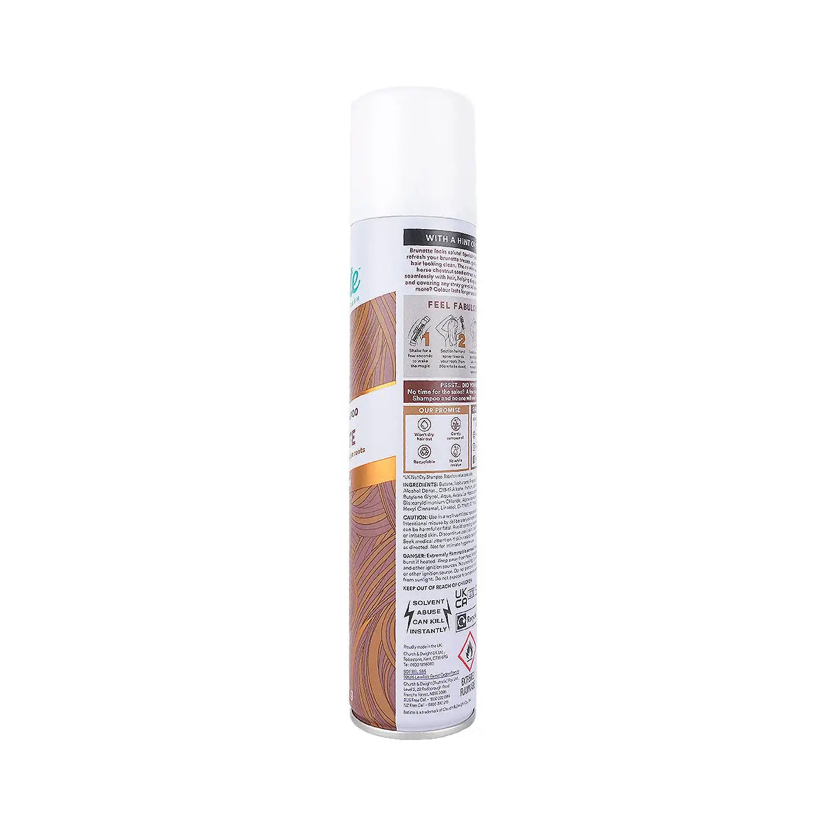 3-Batiste Colour Dry Shampoo 200ml- Brunette +2