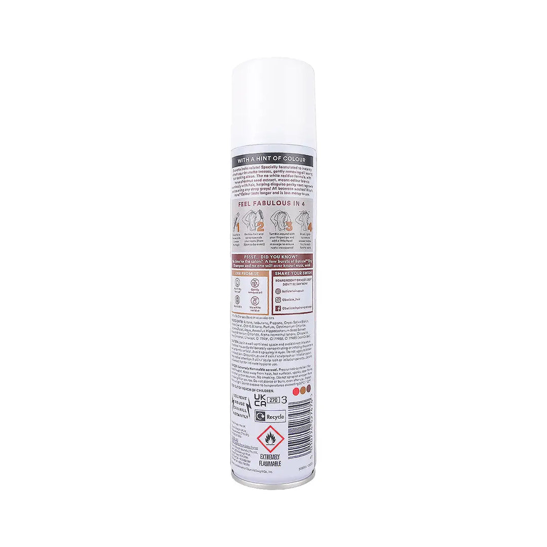 43334-Batiste Colour Dry Shampoo 200mL- Brunette +1