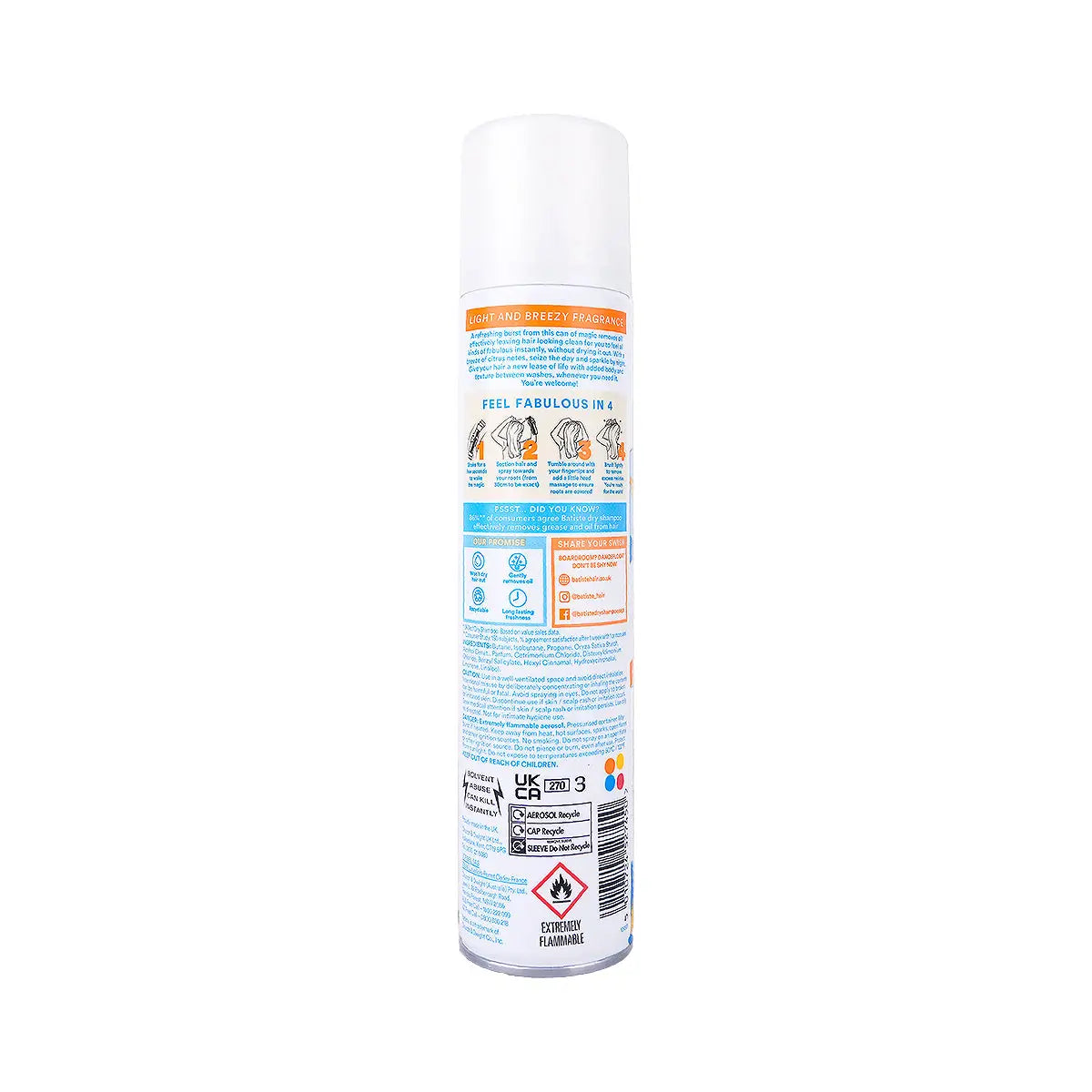 2-Batiste Dry Shampoo 200ml- Fresh +1
