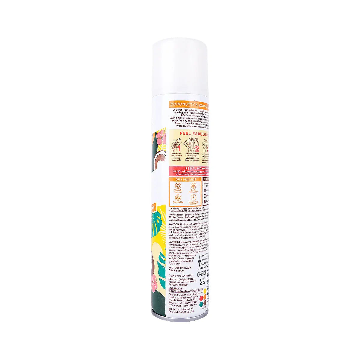3-Batiste Dry Shampoo 200ml - Tropical +2