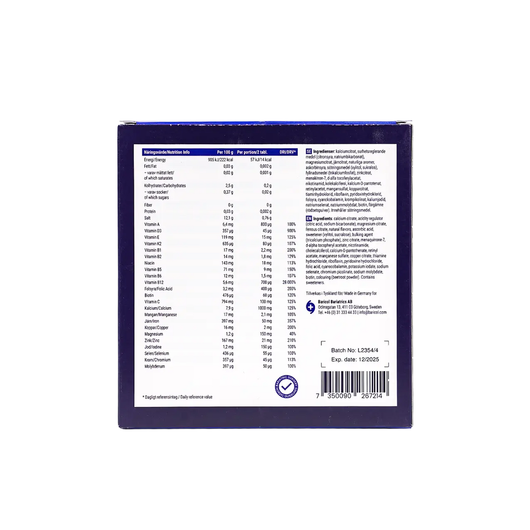 43339-Baricol Complete Respberry/Peach Eff. 60Tab +3