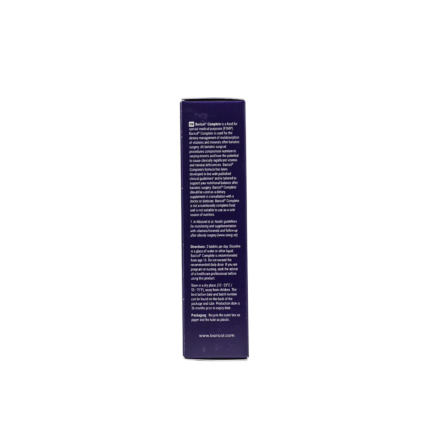 BARICOL COMPLETE RESPBERRY/PEACH EFF. 60TAB