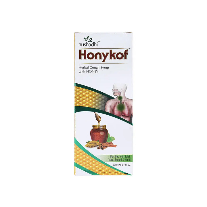 43381-Aushadhi Honykof Herbal Cough Syrup 200ml +2