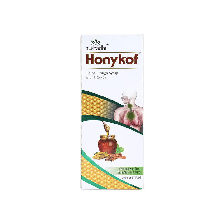 43381-Aushadhi Honykof Herbal Cough Syrup 200ml +7