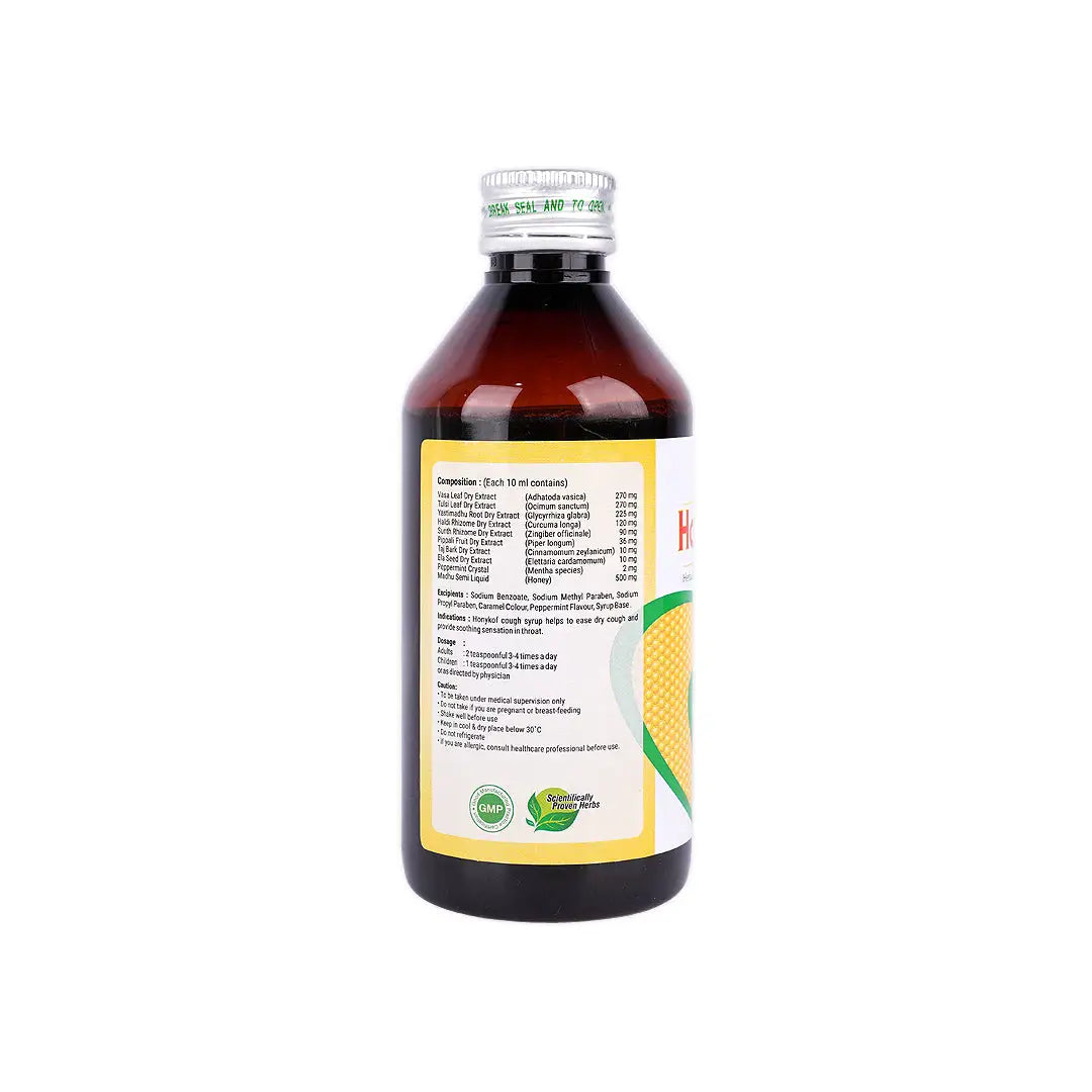 43381-Aushadhi Honykof Herbal Cough Syrup 200ml +3