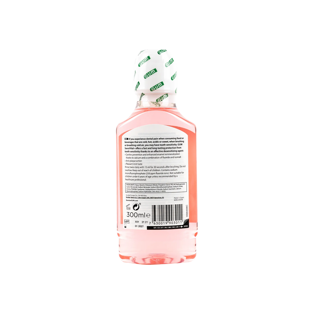 43438-GUM Sensivital Plus Mouthwash 300ml +1