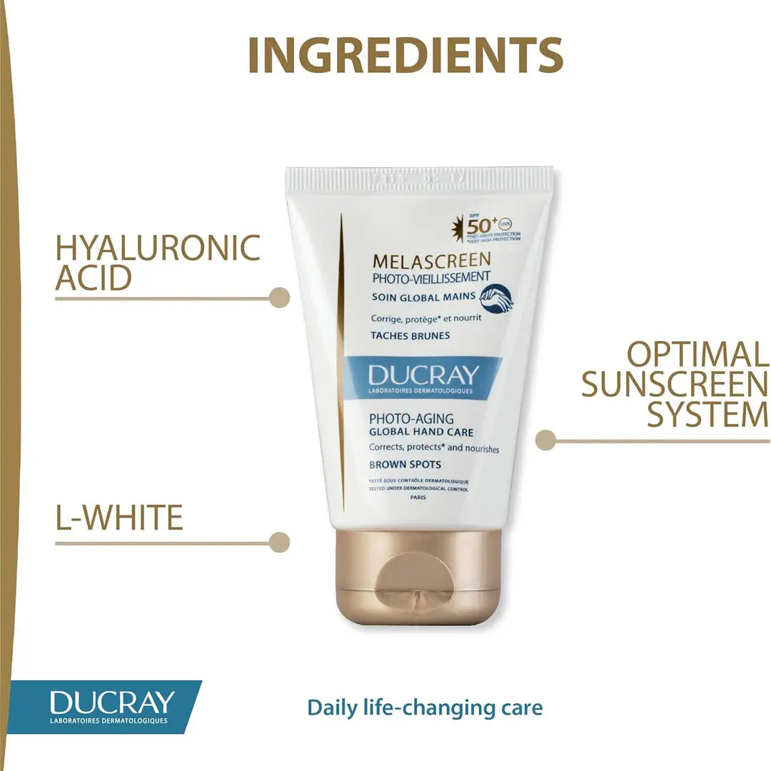 43477-Ducray Melascreen SPF50+ Photo Again Hand Cr 50Ml +1