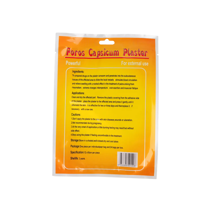 43496-Sumbow Poros Capsicum Plaster 1pc +1