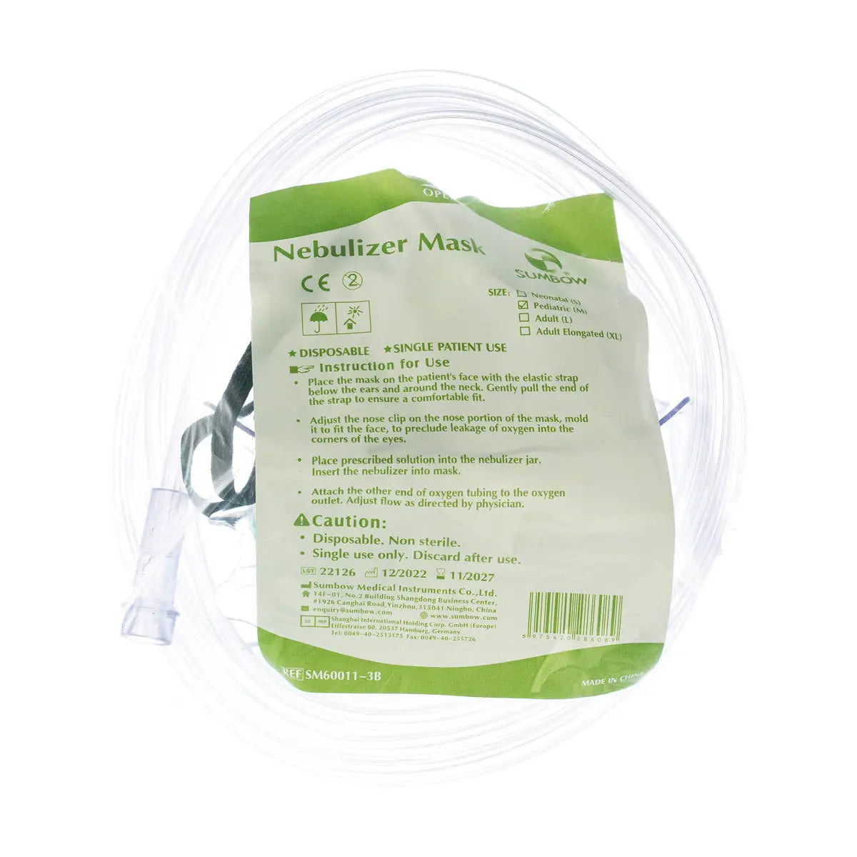 Sumbow Nebulizer Mask Pediatric-M