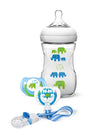 Avent Natural Bottle & Soother Green Set-D627/01(PA437)