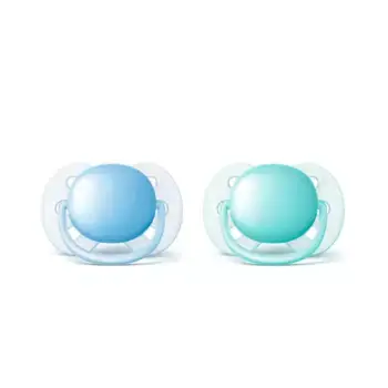 Avent Ultra Soft Soother 0-6m Boy Blue X2 - SCF212/20