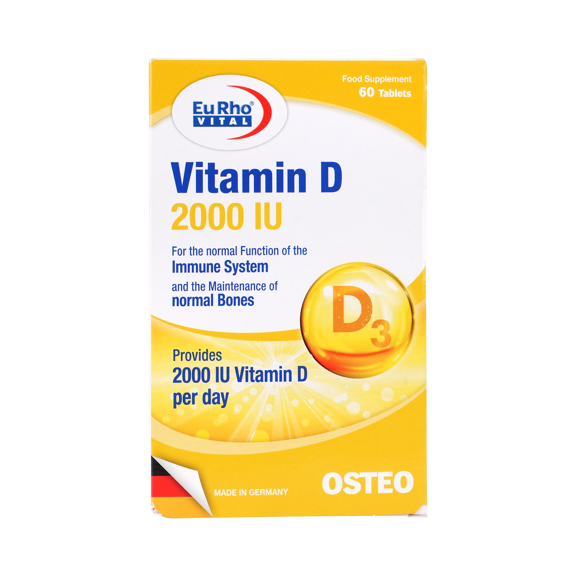 43569-Eurho Vital Vit-D 2000Iu 60 Tablets
