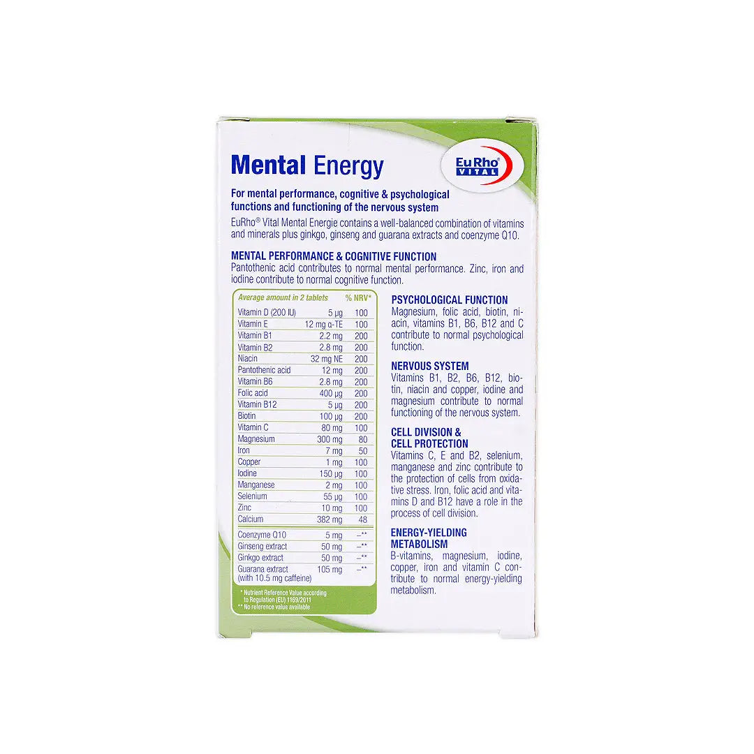 EuRho Vital Mental Energie 60tab