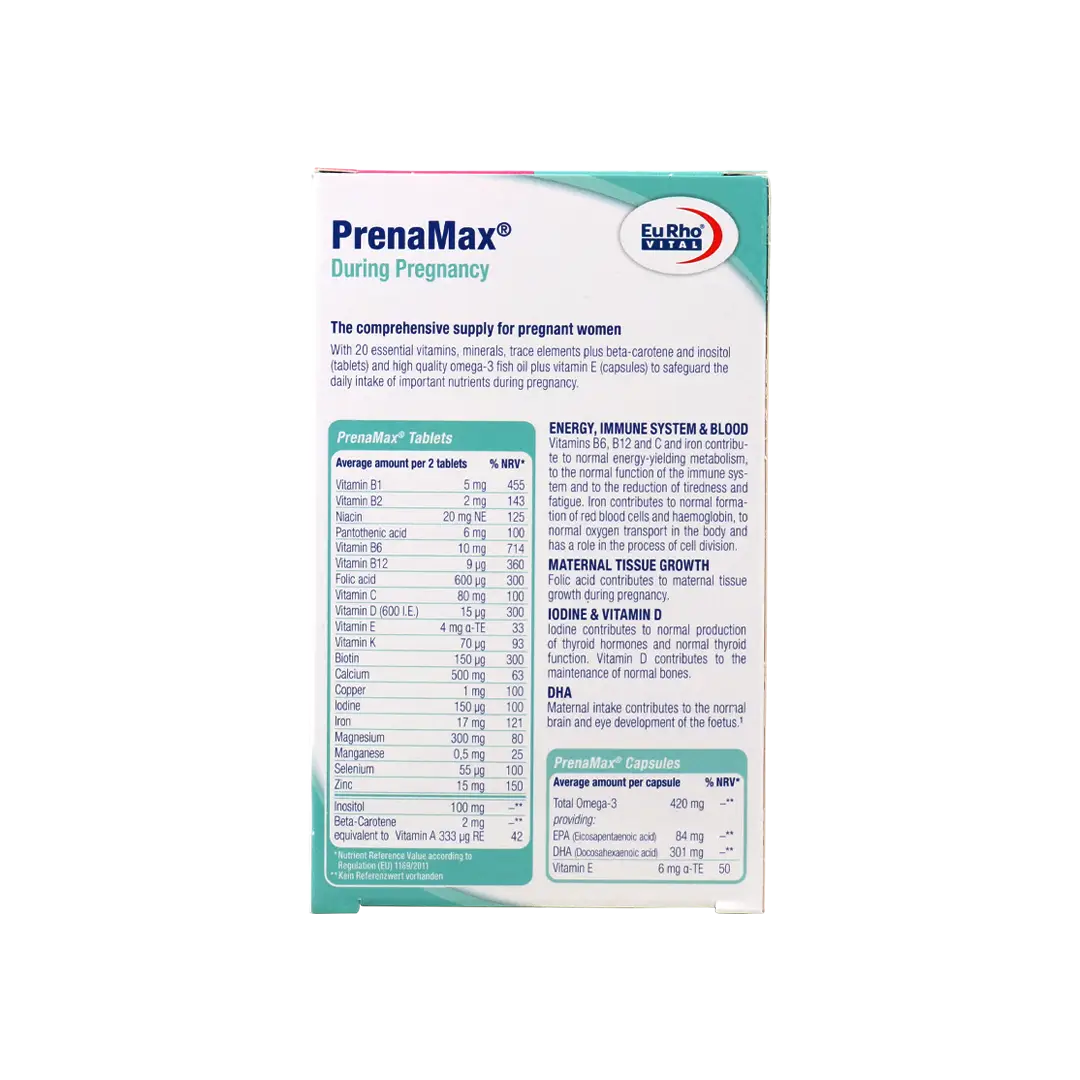 43580-EuRho Vital PrenaMax During Pregnancy 60T+30C +1