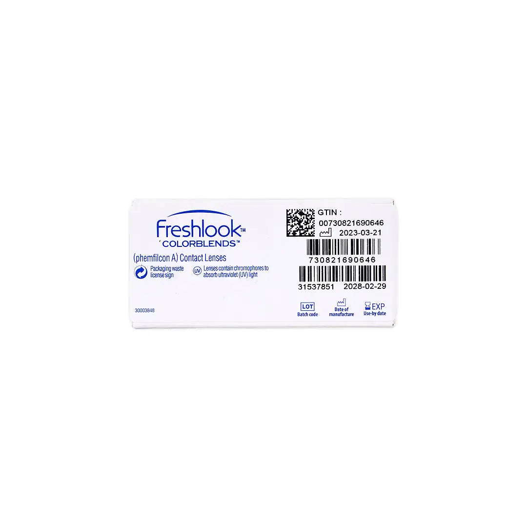 43600-Freshlook Color Blend Monthly Lenses - Pure Hazel +5