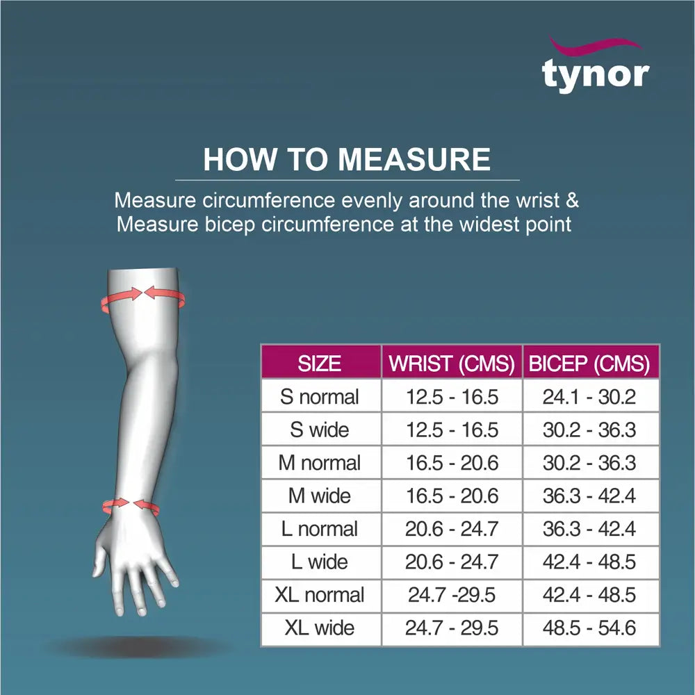Tynor Arm Garment Sleeve + Shoulder Cover-I77 LN