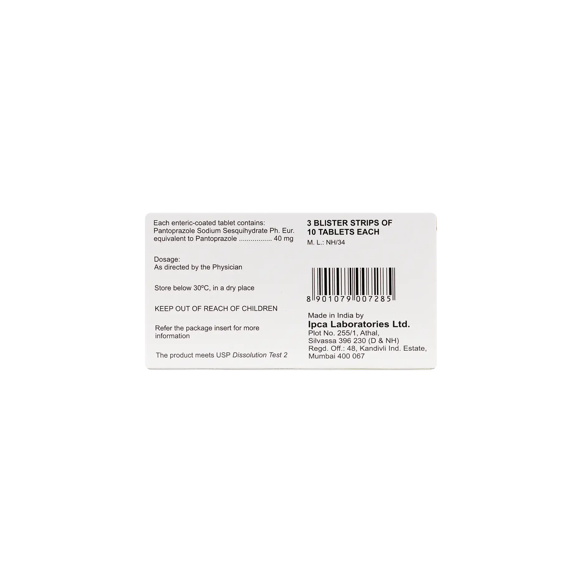 Pantonex Dr-40Mg 30Tab