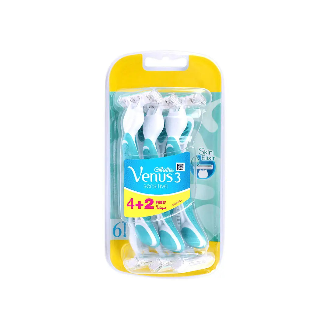 43638-Gillette Venus 3 Sensitive 4+2Pcs-703182
