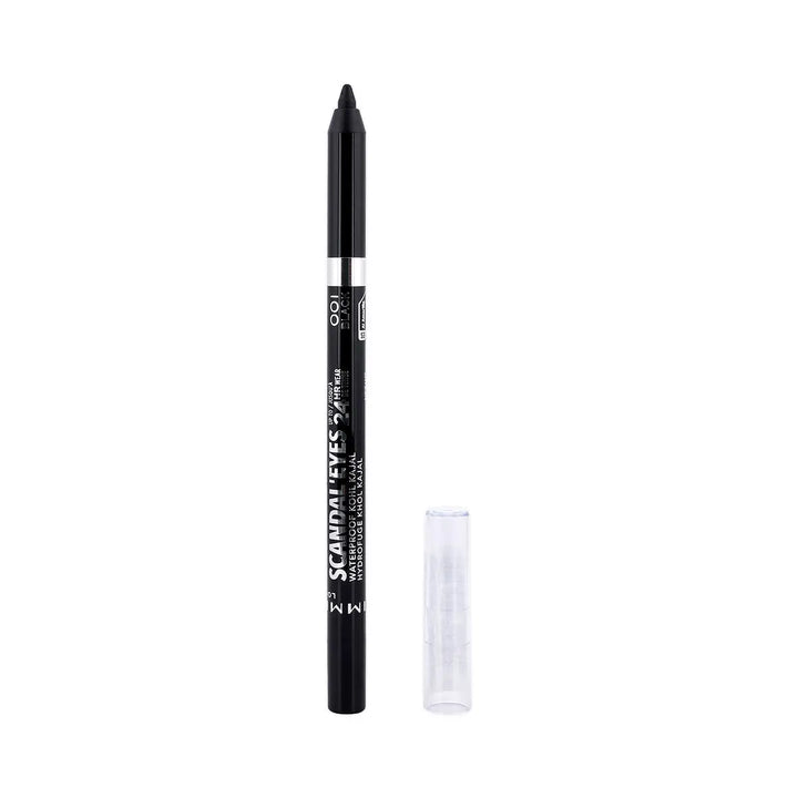 43744-Rimmel Scandal Eyes Waterproof Kohl Kajal-001 Black +2